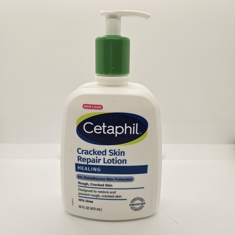 Cetaphil Cracked Skin Repair Lotion 16oz Healing‎ Urea Exp 08/2026 Pump
